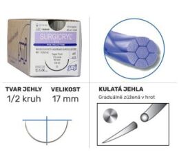 Surgicryl 910 UP5/0 HR17, 12ks