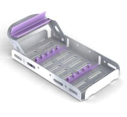 Nerezový tác EASY TRAY 18x10cm, fialový