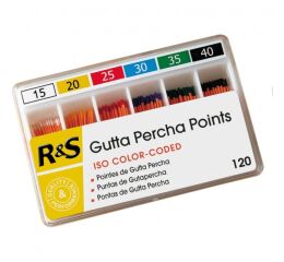Guttaperčové čepy R&S, 120ks