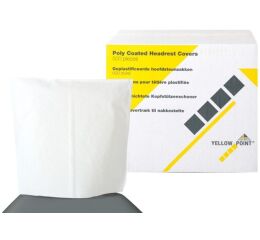 Návleky na opěrku hlavy 25 x 25 cm, bílé