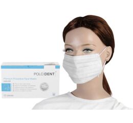 POLODENT Prémiové ochranné masky bílé