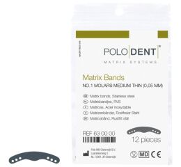 Matrix Bands No. 1 Molars Medium Thin 0,05 mm
