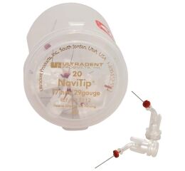 NaviTip 29G - kanyly, 20ks 17mm světle bílé