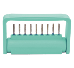 Stojánek na 9 vrtáčků, zelený