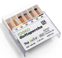 Top Color guttaperčové čepy, 100ks ISO 55