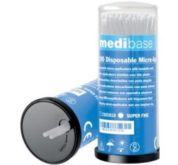 Medibase mikro aplikátory, 100ks super jemné bílé