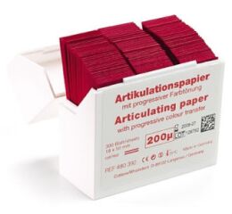 Hanel artikulační papír I-200µ červený 300ks