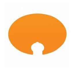 Oranžové stínítko na lampu FlashMax