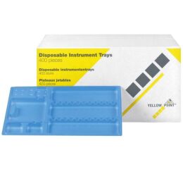 YELLOW POINT Tácky plastové 28 x 18cm světle modré