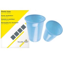 YELLOW POINT plast. kelímky sv. modré,150ml-3000ks