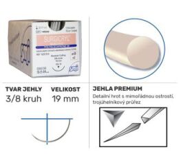 Surgicryl Monofast UP5/0 DS19, 12ks