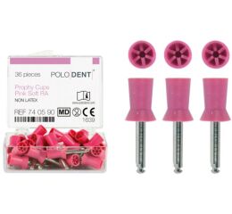 POLODENT Prophy kalíšky jemné růžové