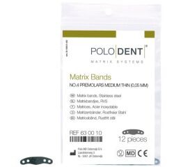 Matrix Bands No. 4 Premolars Medium Thin 0,05 mm