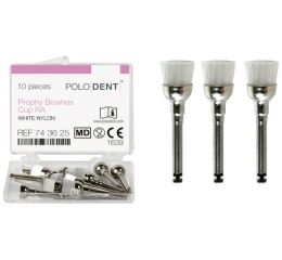 POLODENT Profylakt. nylonové kartáčky střední bílé