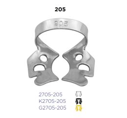 Kofferdamová spona 205 - horní molar