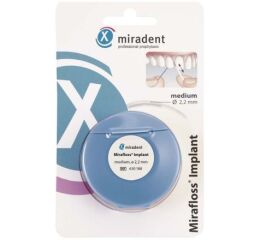 Mirafloss Implant - zubní nit, medium tyrkysová