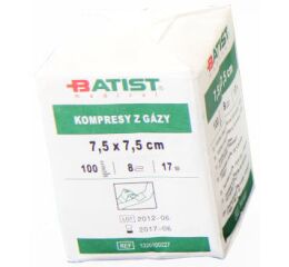 Gázové čtverečky 7,5x7,5cm