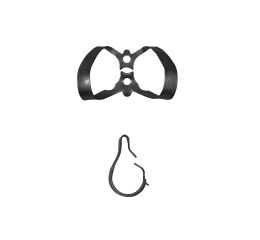 Rubber Dam spona 9 anterior s křidélky, Black Line