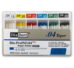 Papírové čepy DiaDent 4% 015-040