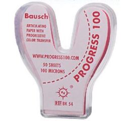 Progress artikulační papír U-100µ červený 50ks