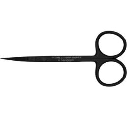 Nůžky IRIS 11,5cm zahnuté černé titanové