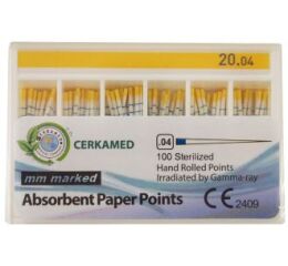 Papírové čepy Cerkamed .04 s měřítkem ISO 25