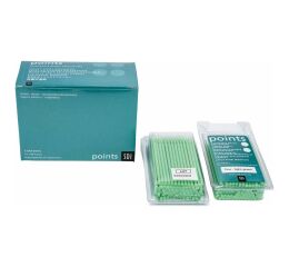 Points - aplikátory, 100ks jemné světle zelené