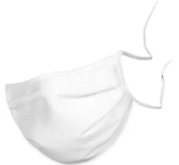 Ochranné masky bavlněné, 5ks bílé