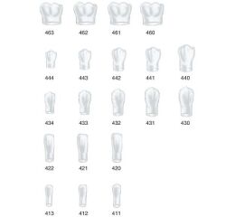 Strip Crowns korunky pravé dolní 462