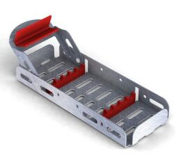 Nerezová kazeta EASY TRAY 18x7cm, červená