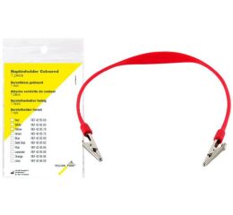 Držák ochranných roušek (bryndáků), červený