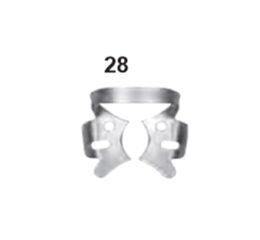 Spona kofferdam spodní molar 28