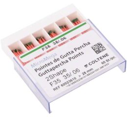 Guttaperčové čepy 2Shape F35, 60ks