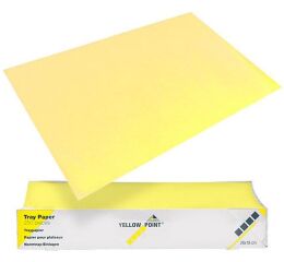 YELLOW POINT Filtrační papír na tácky 18x28, žlutý