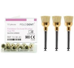 POLODENT Pasteless Occlusal Brushes Cup