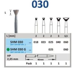 HORICO diamant sintrovaný vrták - obrácený kónus
