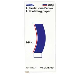 Hanel artikulační papír C-80µ modročervený 144ks