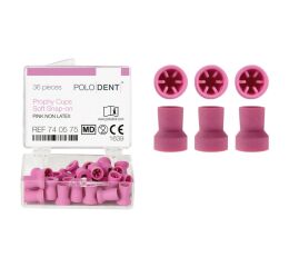 POLODENT bezlatexové Snap-On růžové, jemné