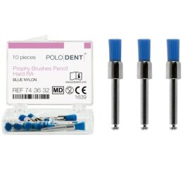 POLODENT Prophy Brushes Pencil tvrdé modré