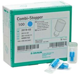 Combi-Stopper - uzávěry, 100ks modré