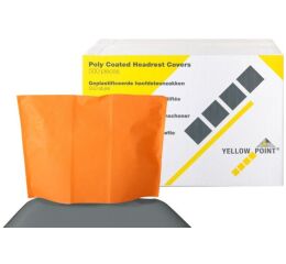 Návleky na opěrku hlavy 25 x 33 cm, pomerančové