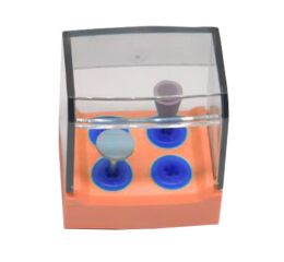 Dezinfekční box - rotační nástroje pro 4ks, Orange