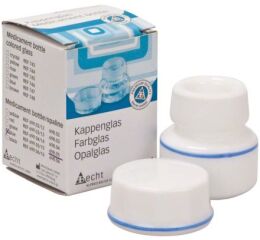 Lahvička na léky z opálového skla, modrá