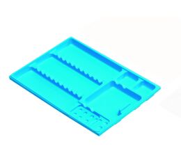 Tácek plastový 18x14cm, 400ks modrý