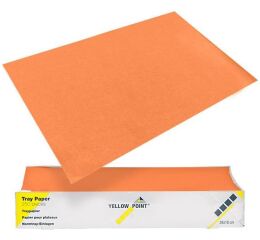 YELLOW POINT Filtrační papír na tácky 18x28,oranž.