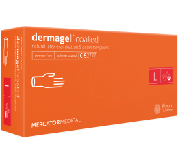 Vyšetřovací rukavice latexové dermagel XL