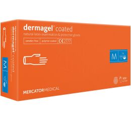 Vyšetřovací rukavice latexové dermagel