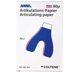 Hanel artikulační papír U-80µ modročervený 72ks