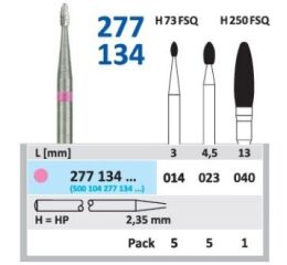HORICO tvrdokovová fréza - vajíčko 4,0mm