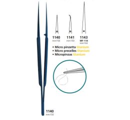 1140 Micro jehelec titanový rovný